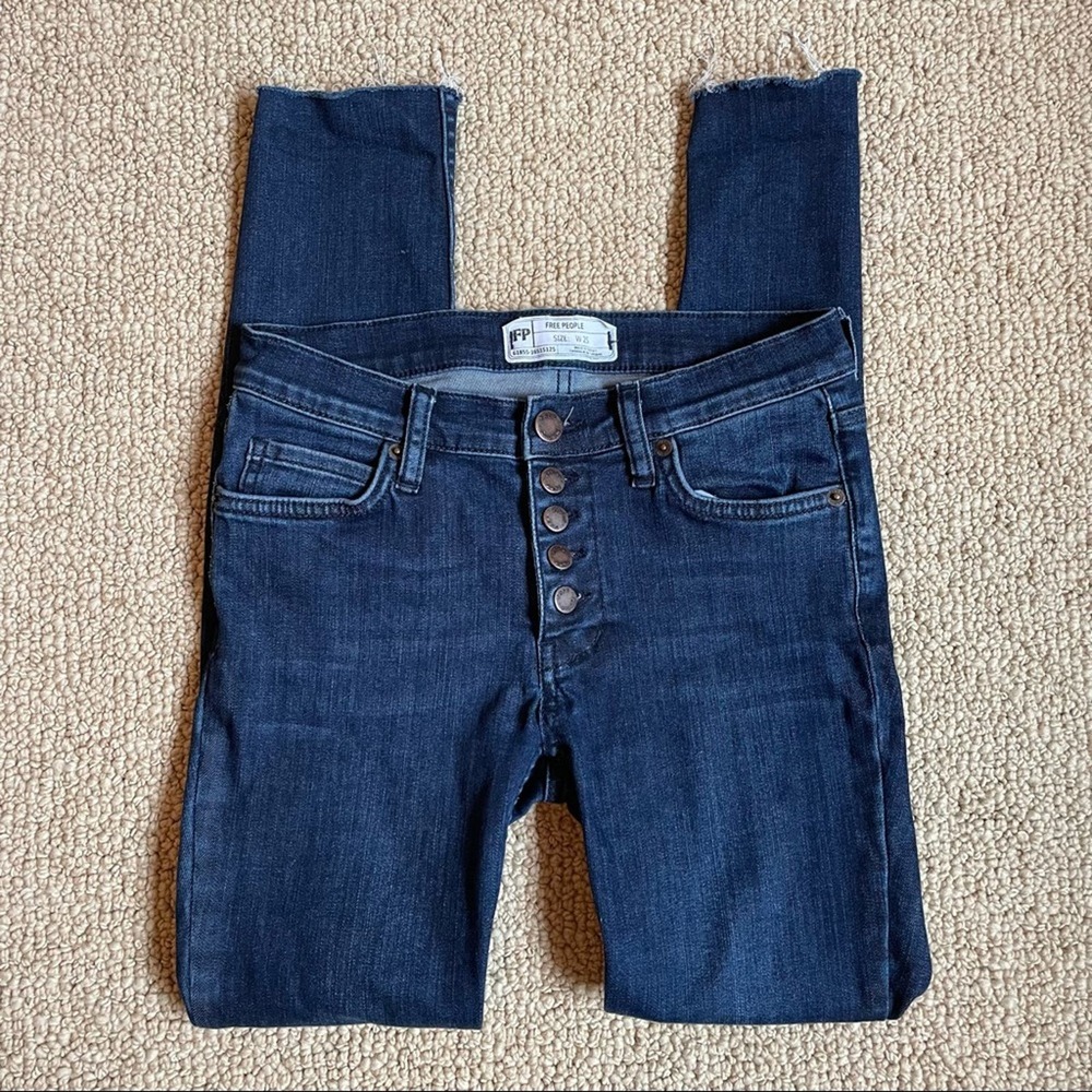 {Free People} Button Fly Jeans